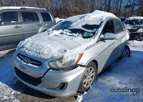 2014 Hyundai Accent Gls z USA, uszkodzony, nr VIN KMHCT4AE1EU691654